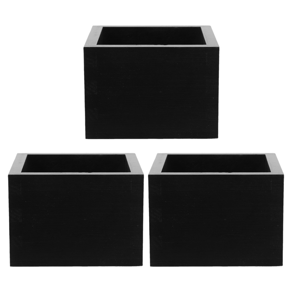 Japanese Snacks - 3Pcs Japanese Wooden Sake Cups Square