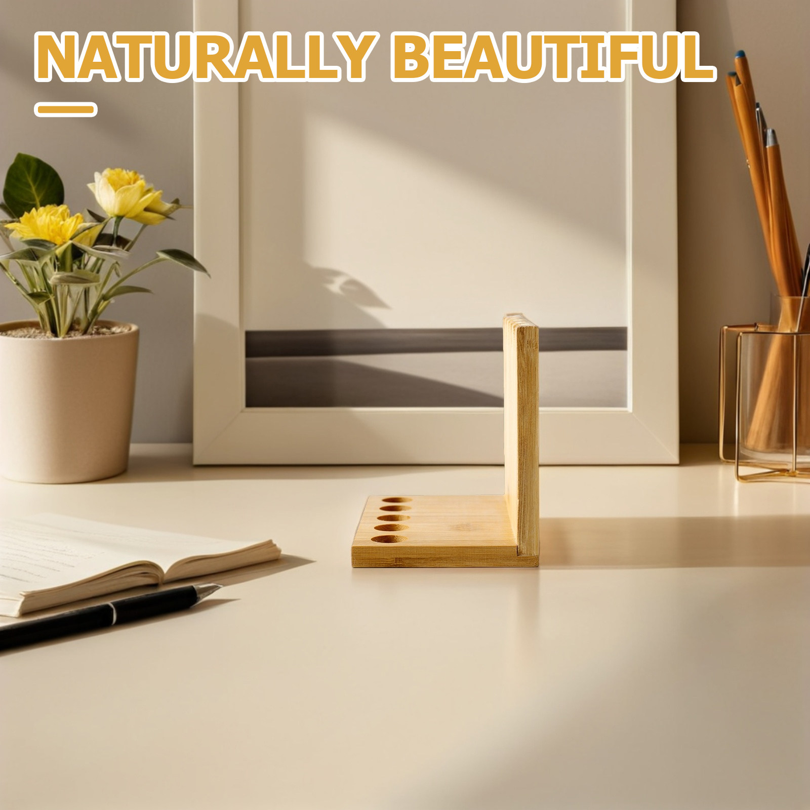 Incense Holder - Bamboo Incense Tube Holder 5 Holes