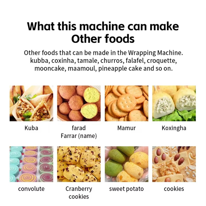 Japanese Snacks - Maamoul Molding Machine Kubba Encrusting Machine