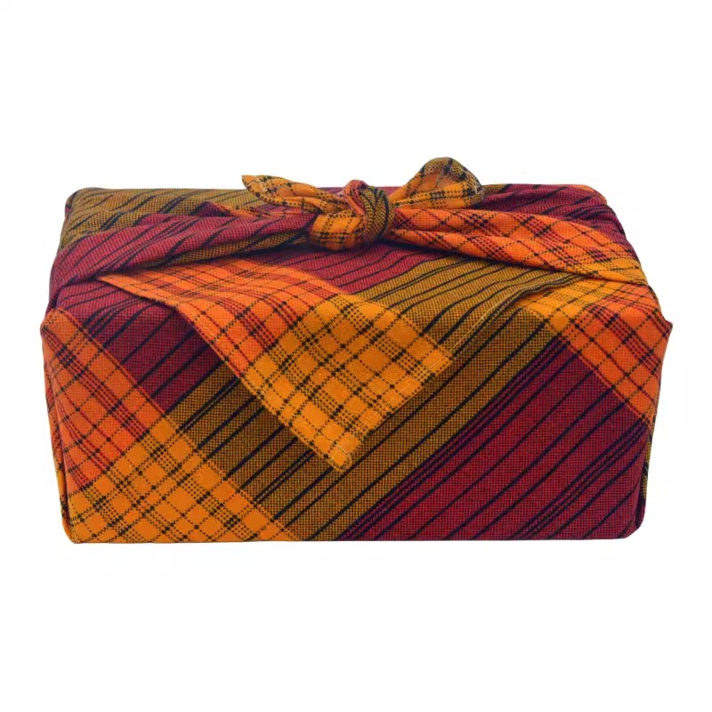 Furoshiki - Classic Stripe Tablecloth Retro Plaid Furoshiki