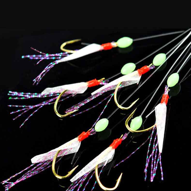 Furoshiki - 6 Hooks Sabiki Rigs Saltwater Fishing