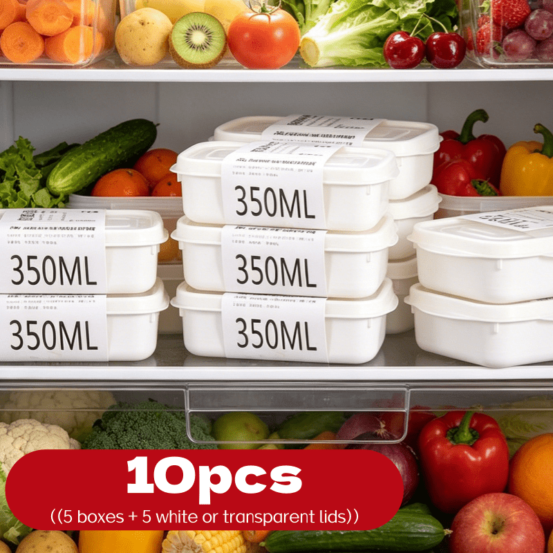Bento Box - 10Pcs Reusable Stackable Food Storage Box