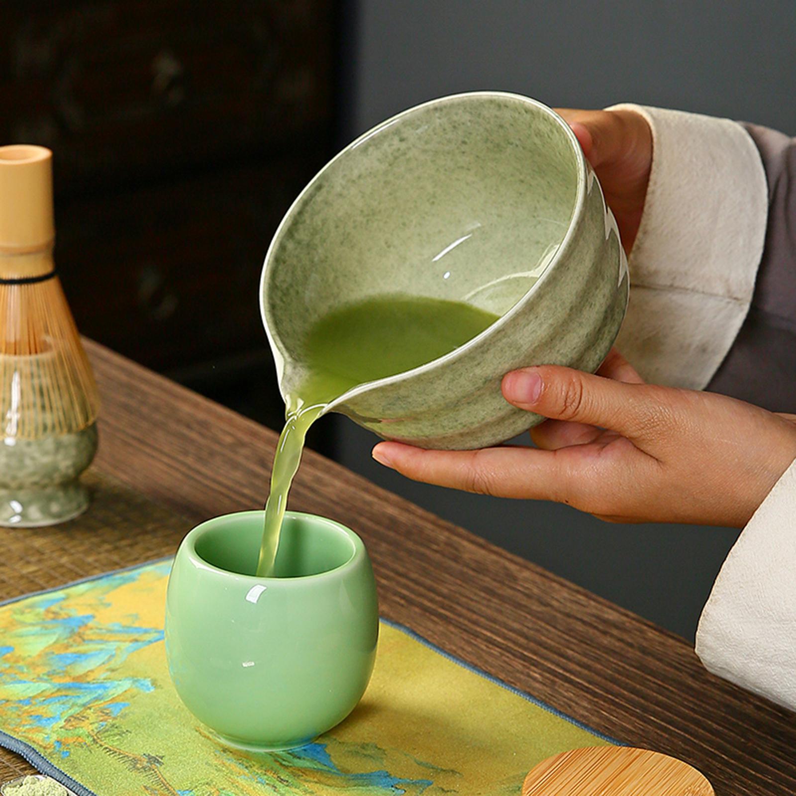 Ceramic Matcha Bowl with Spout - Japanese Tea ulasan dan harga