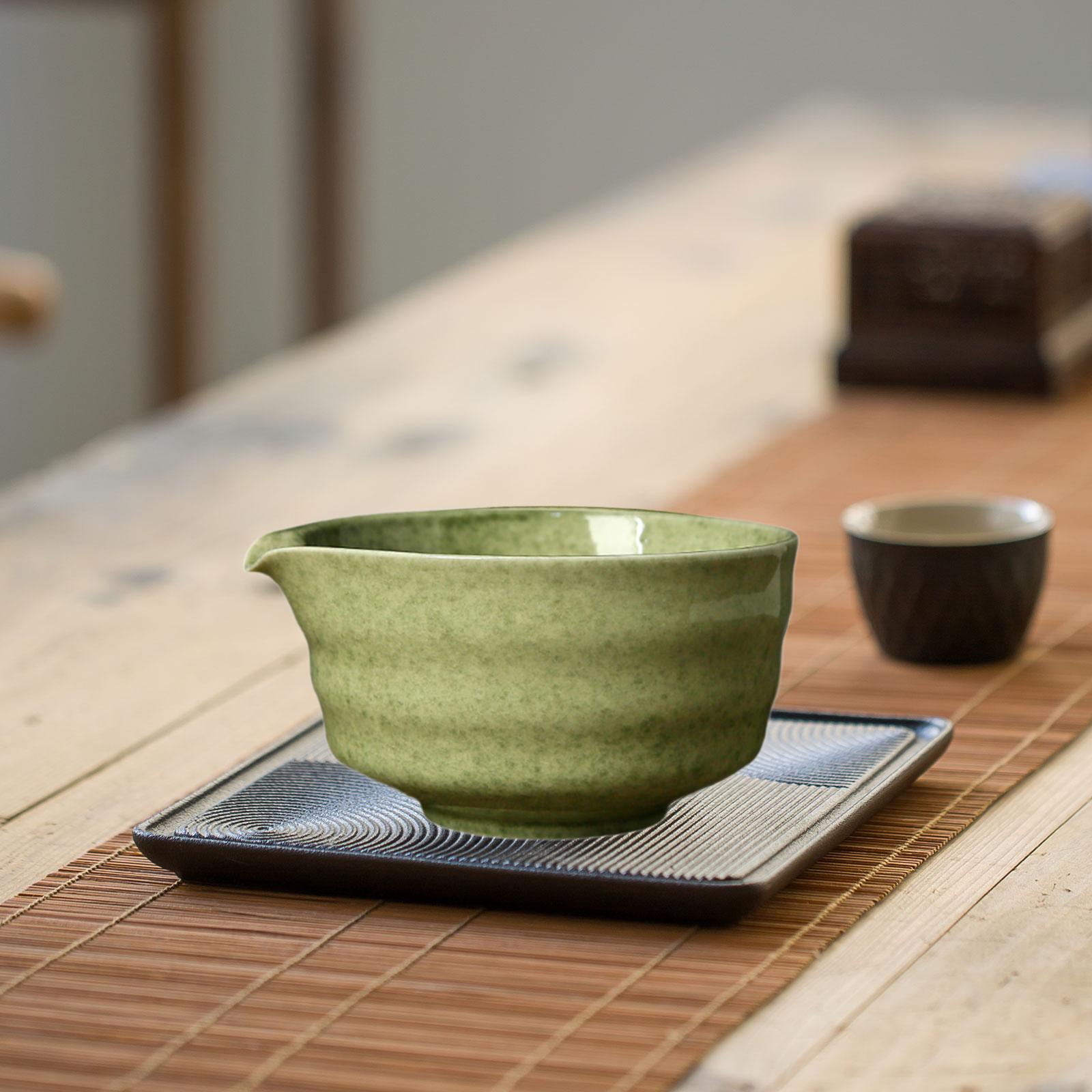 Ceramic Matcha Bowl with Spout - Japanese Tea ulasan dan harga