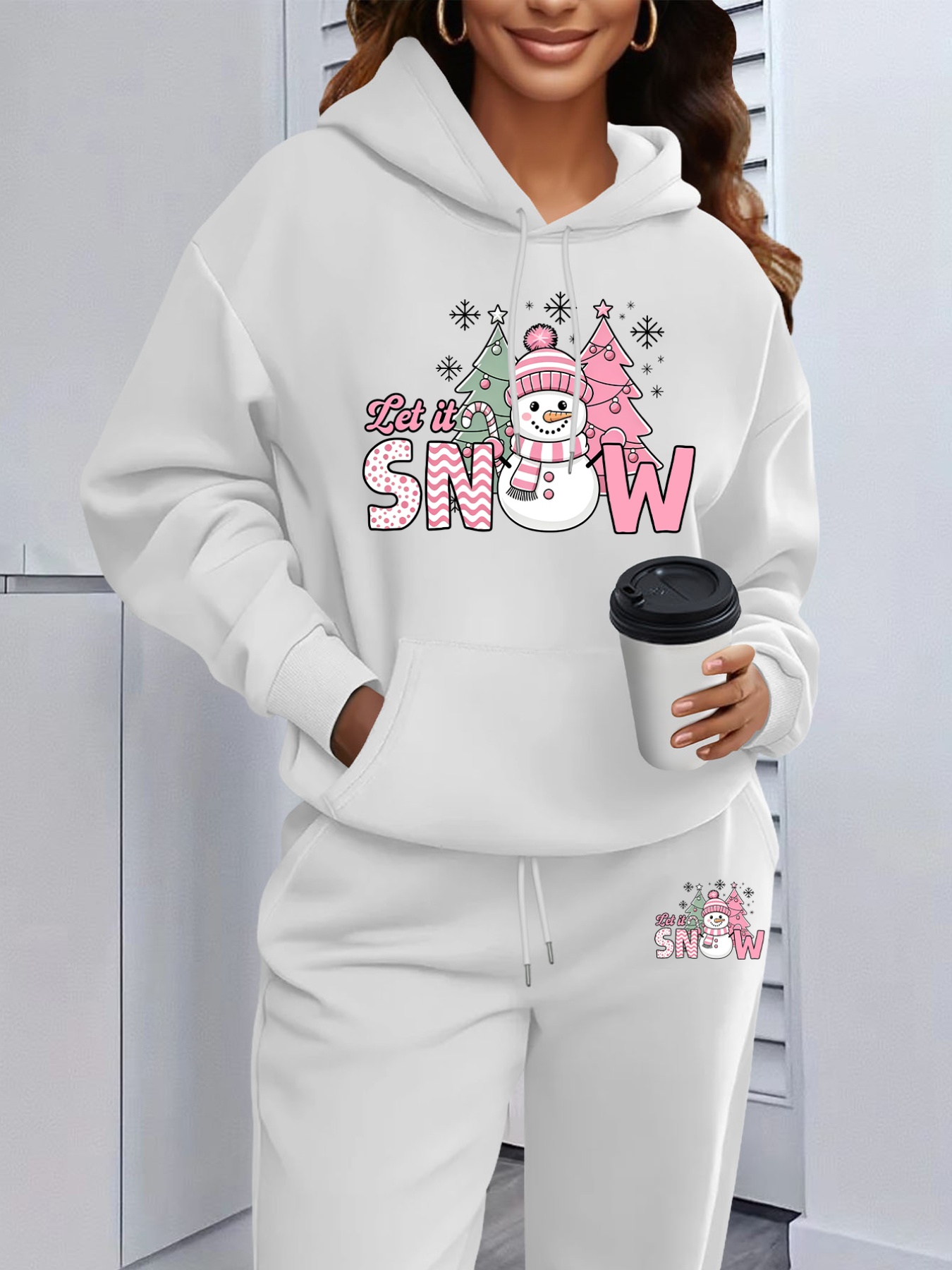 Women 2 Piece Outfit Winter Ho - Matcha ulasan dan harga