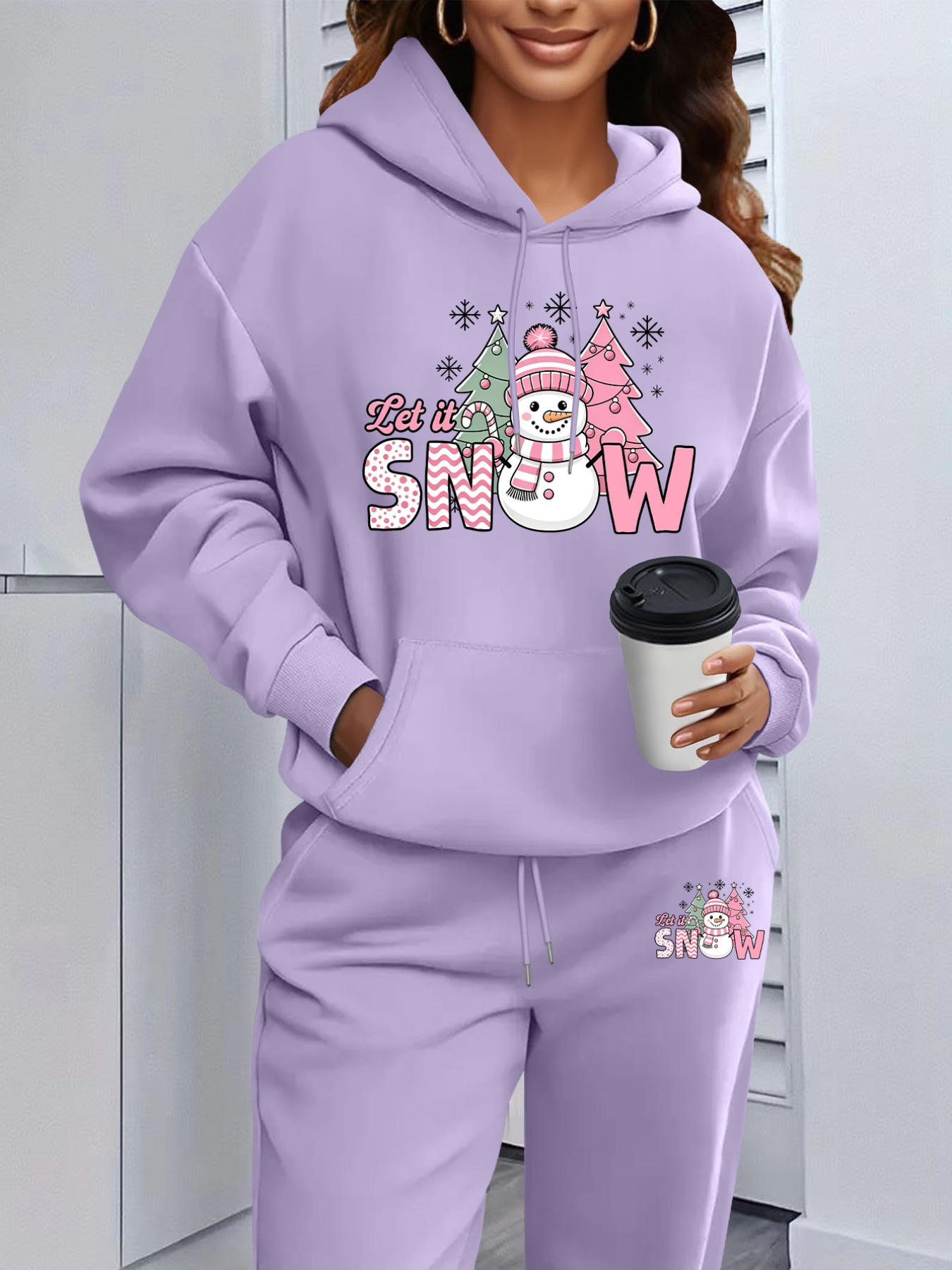 Women 2 Piece Outfit Winter Ho - Matcha ulasan dan harga