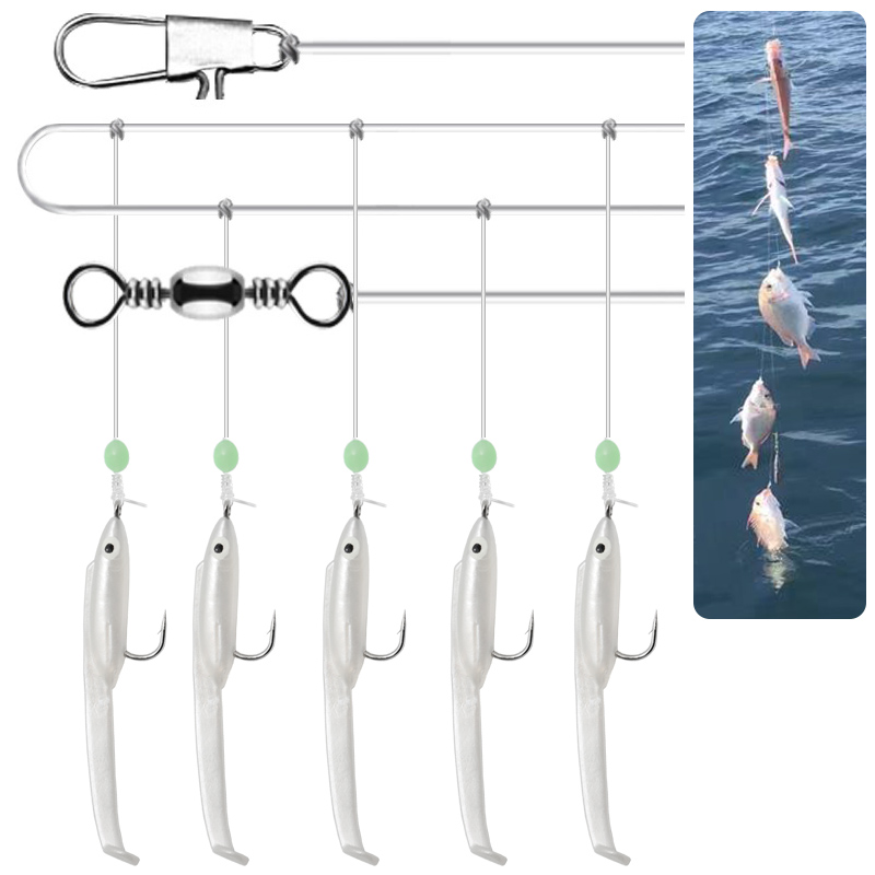 WEIHE 5pcs/set 1# Eel Soft Lur - Furoshiki ulasan dan harga