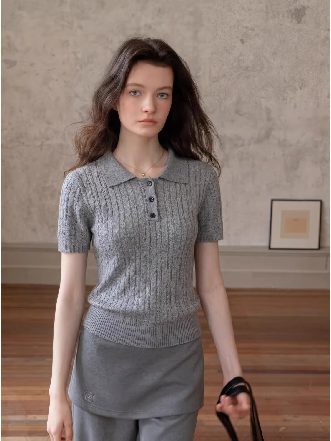 Fashion Casual Style Twist Cab - Matcha ulasan dan harga