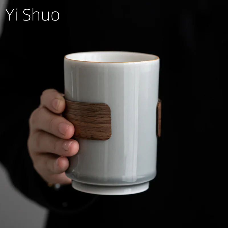 Bamboo Wooden Buckle Waist Cup - Japanese Pottery ulasan dan harga