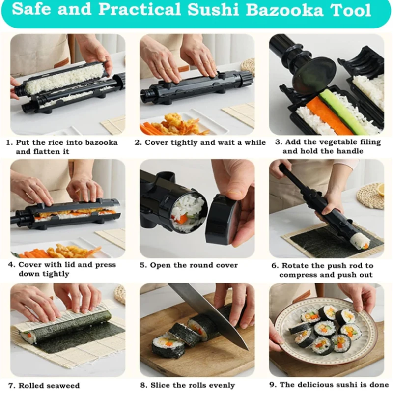 Sushi Making Kit,Bamboo Sushi  - Sushi Making Kit ulasan dan harga