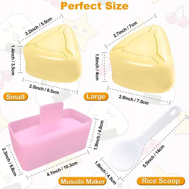 LMETJMA  Pack Rice Mold Musubi - Sushi Making Kit ulasan dan harga