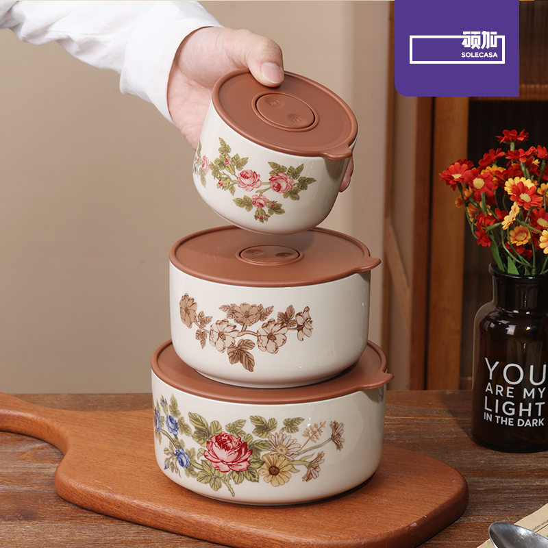 SOLECASA Elegant Rose Pattern  - Bento Box ulasan dan harga