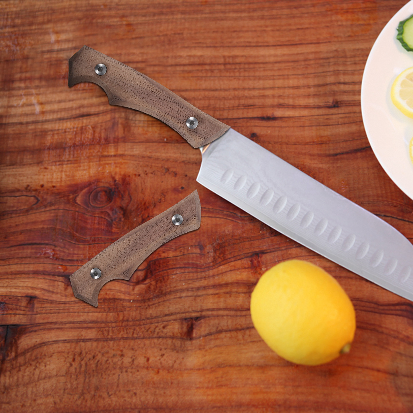 Premium Beech Wood Knife Handl - Japanese Knife ulasan dan harga