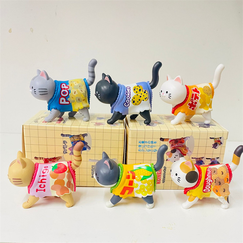 Cute Cat Blind Box Wearing Can - Japanese Snacks ulasan dan harga