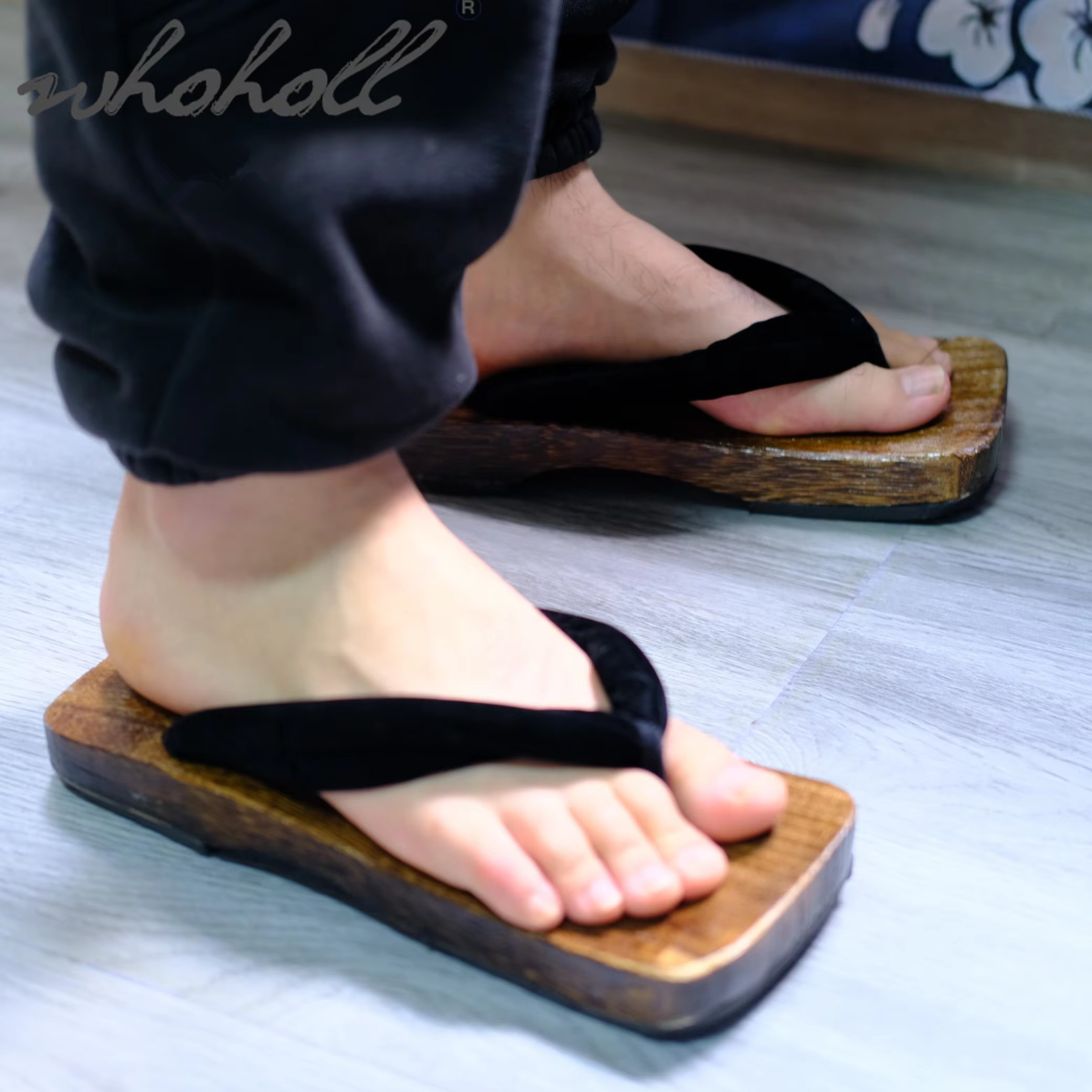 Man Slippers Japanese Geta Fli - Geta Wooden Sandal ulasan dan harga