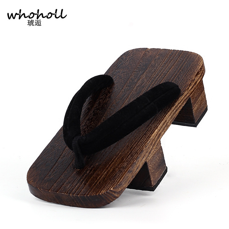 WHOHOLL Geta Two-toothed Sanda - Geta Wooden Sandal ulasan dan harga