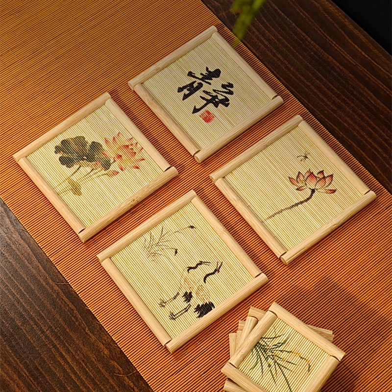 Set of 5 Natural Bamboo Tea Cu - Japanese Tea ulasan dan harga