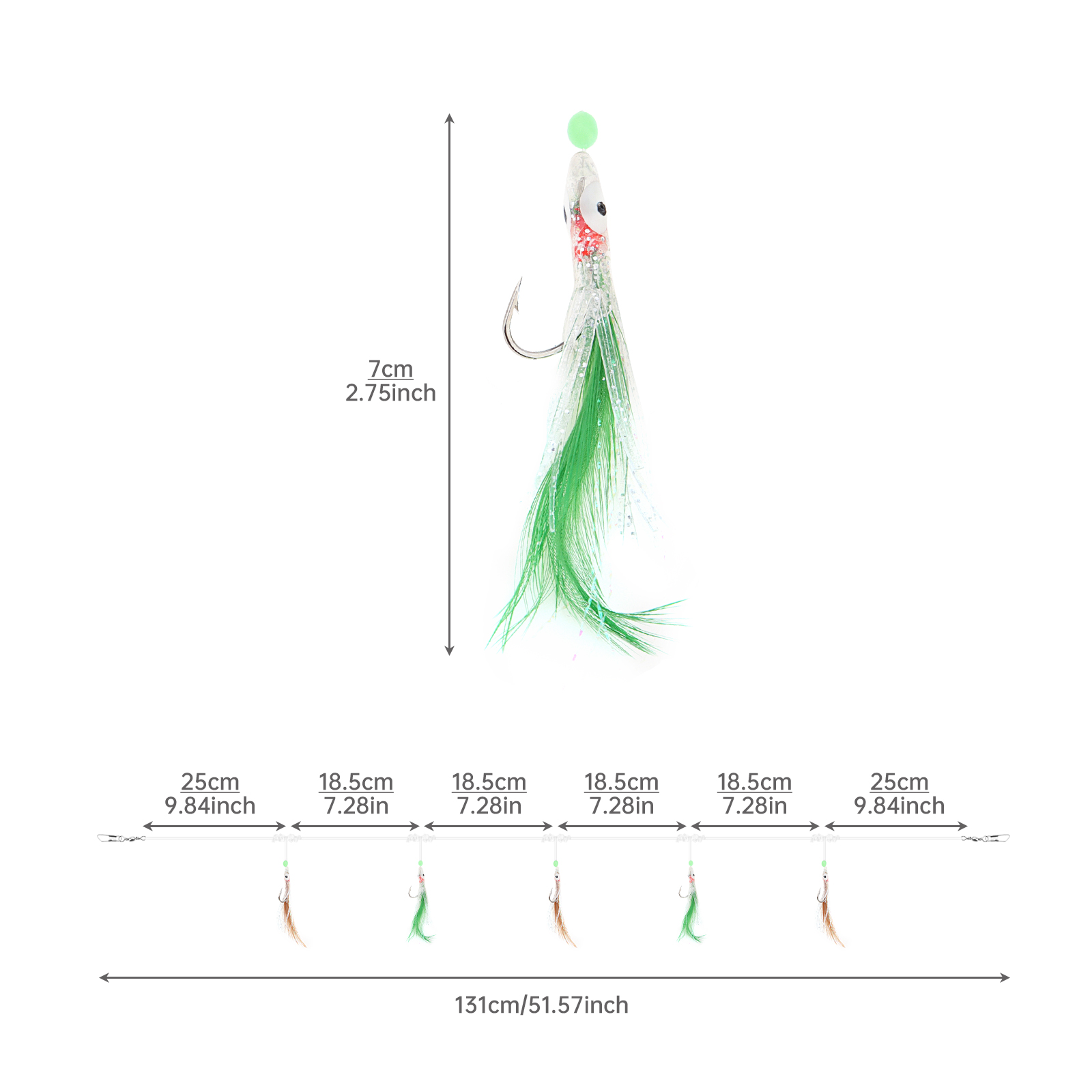 Sabiki Soft Fishing Lure Hooks - Furoshiki ulasan dan harga