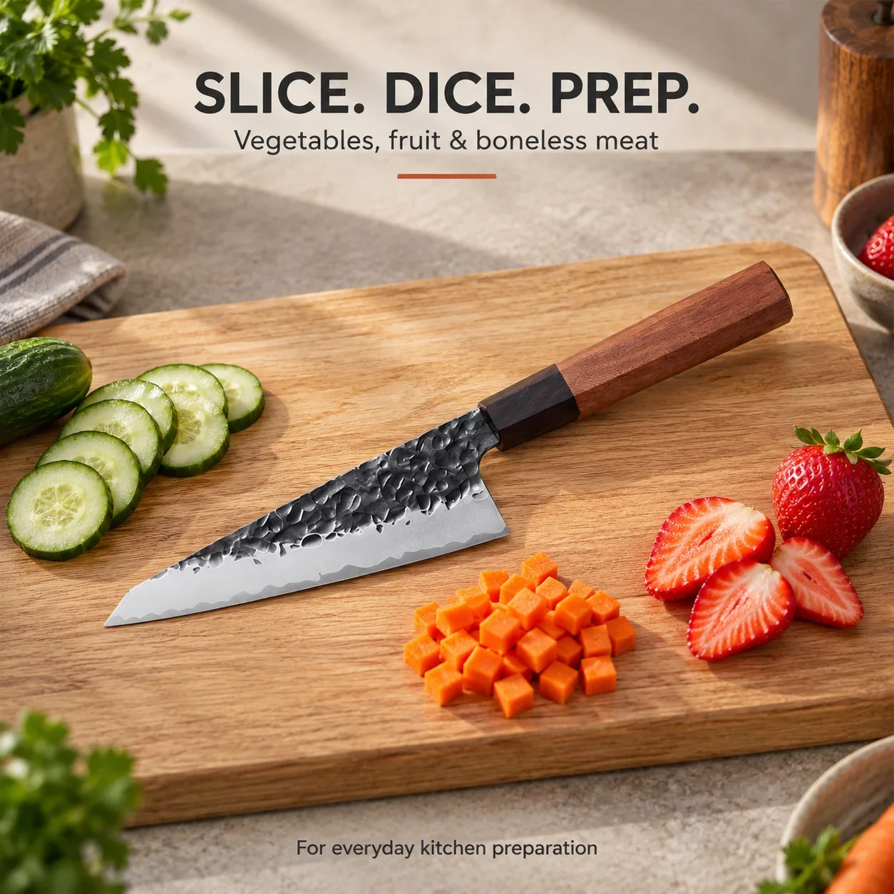 WXCOO Hand Forged Japanese Bun - Japanese Knife ulasan dan harga