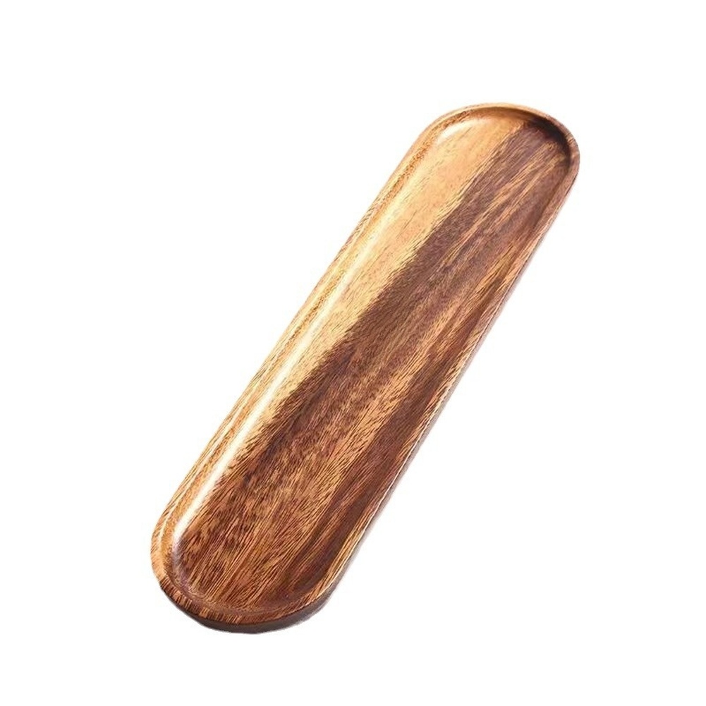 Walnut Wood Tray Tableware Rec - Japanese Snacks ulasan dan harga