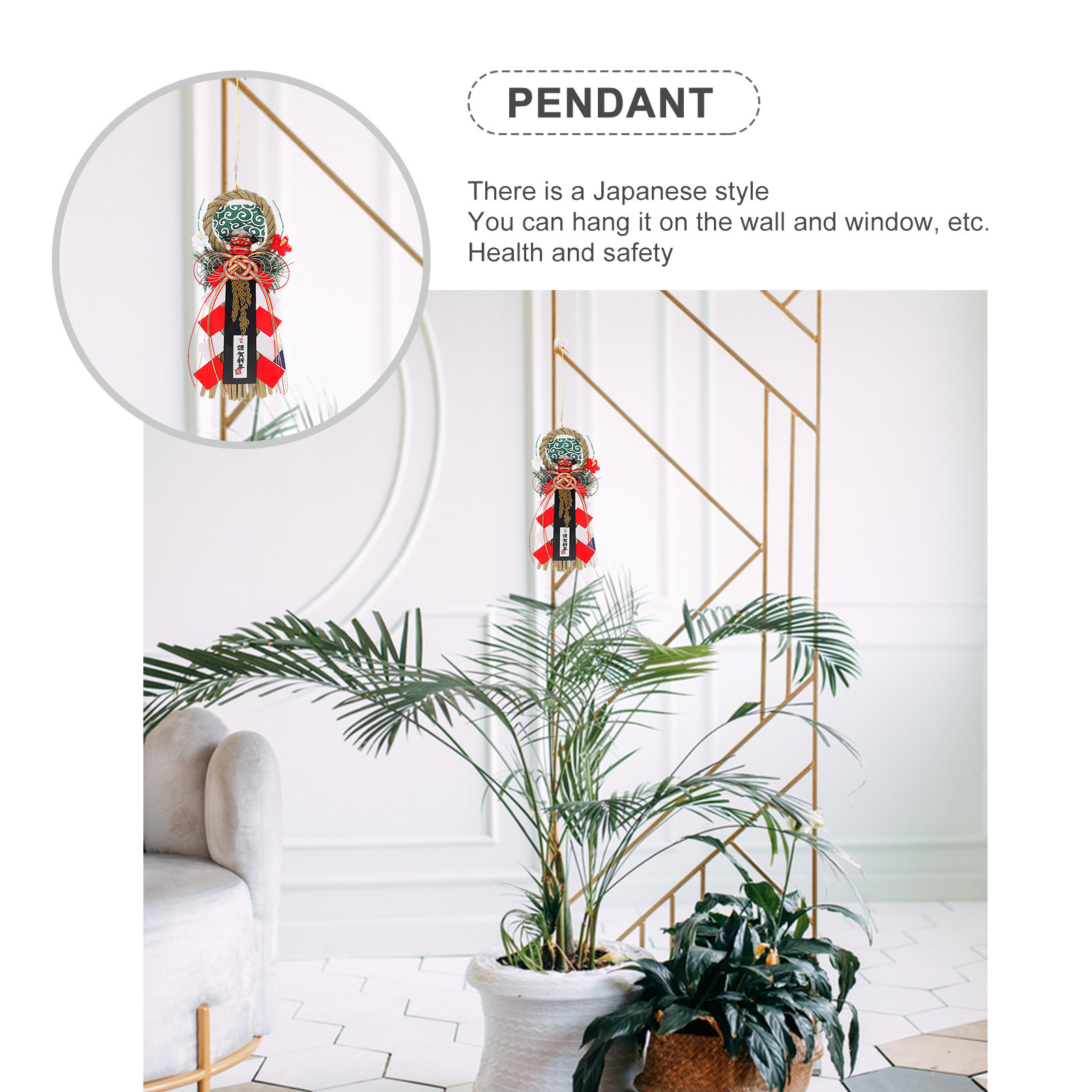 1Pcs Grass Knitted Pendant Han - Japanese Restaurant Lifestyle ulasan dan harga