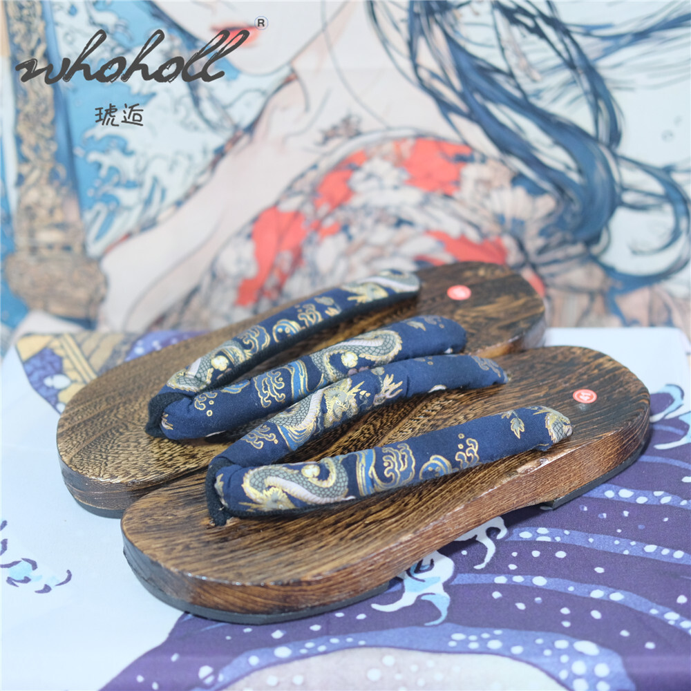 Man Wooden Clogs Slippers Wome - Geta Wooden Sandal ulasan dan harga