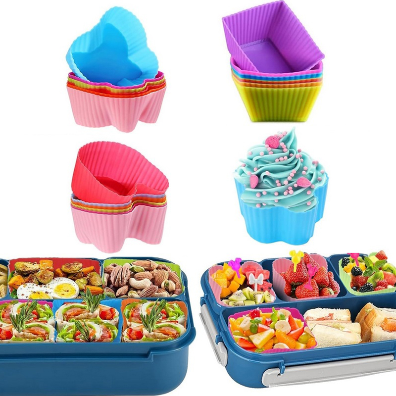 8PCS Silicone Lunch Box Divide - Bento Box ulasan dan harga