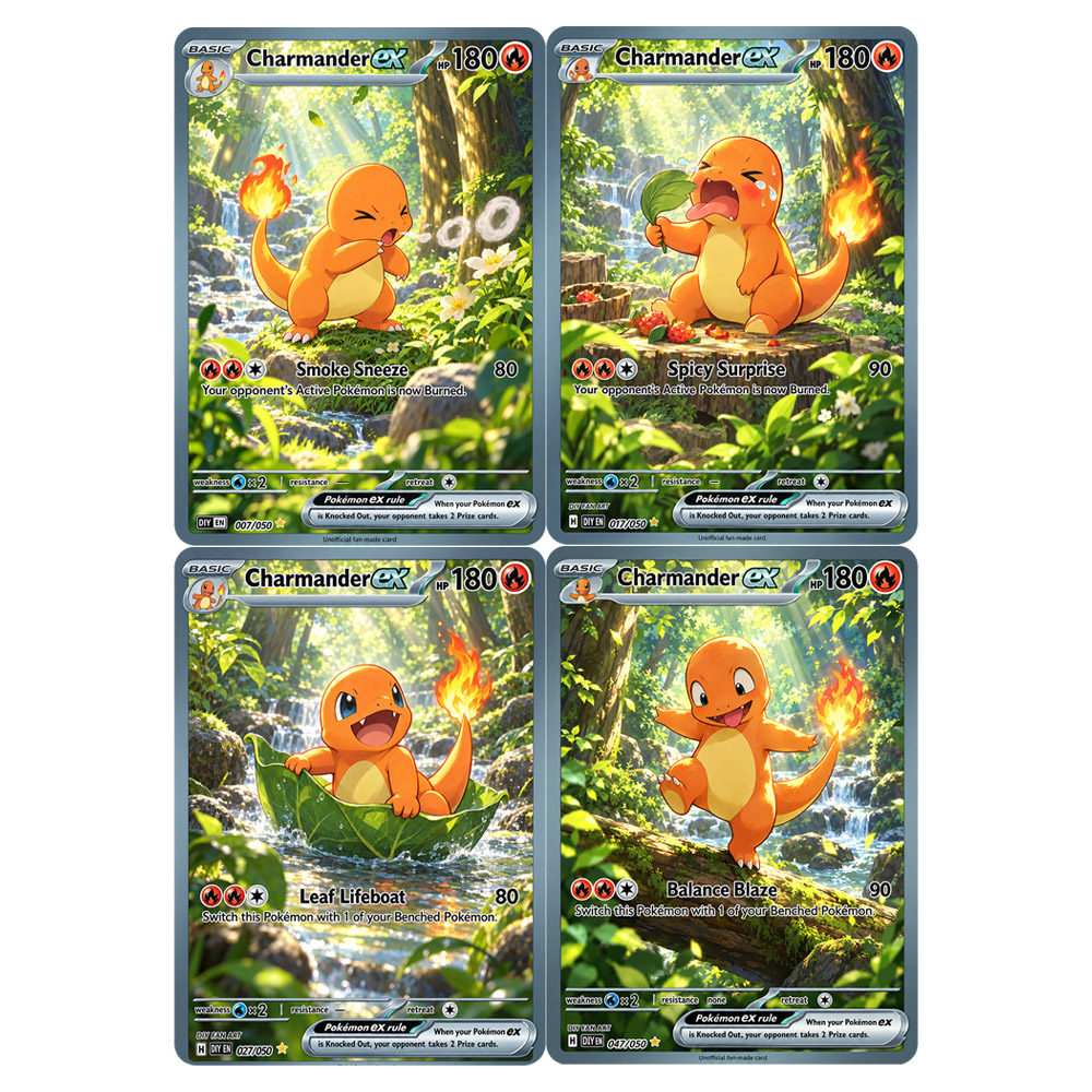 4PCS/Set DIY Collection Card E - Japanese Fan ulasan dan harga