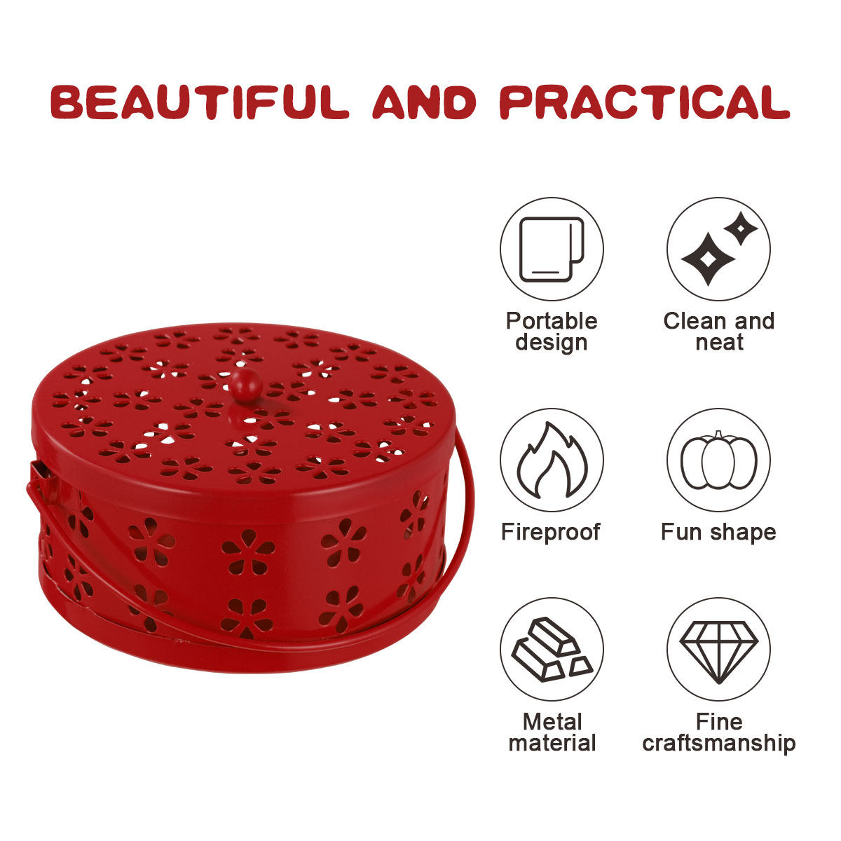 Box Fireproof Metal Retro Holl - Incense Holder ulasan dan harga