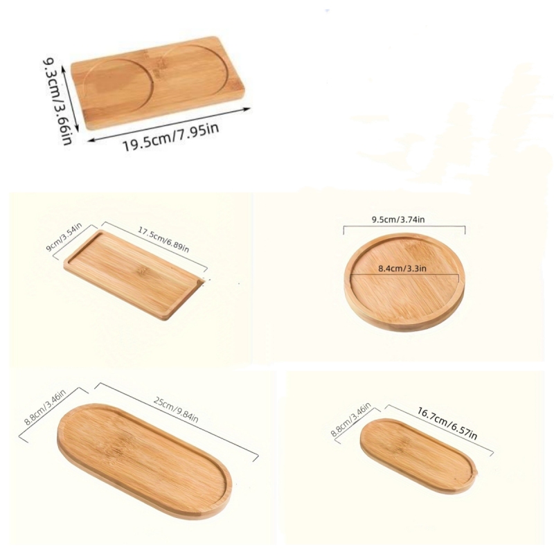 2Pcs/Wooden Tray Round Wooden  - Japanese Snacks ulasan dan harga