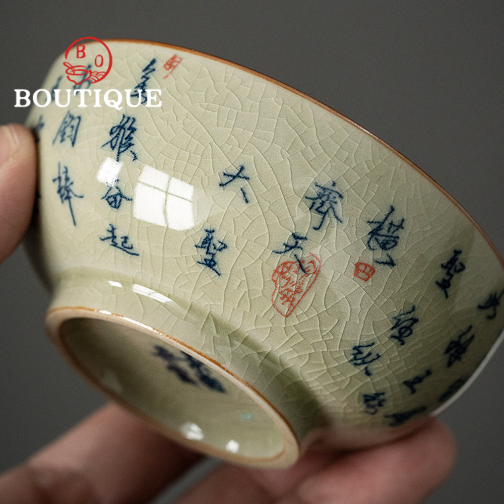 100ml Old Pottery Clay Blue an - Japanese Pottery ulasan dan harga